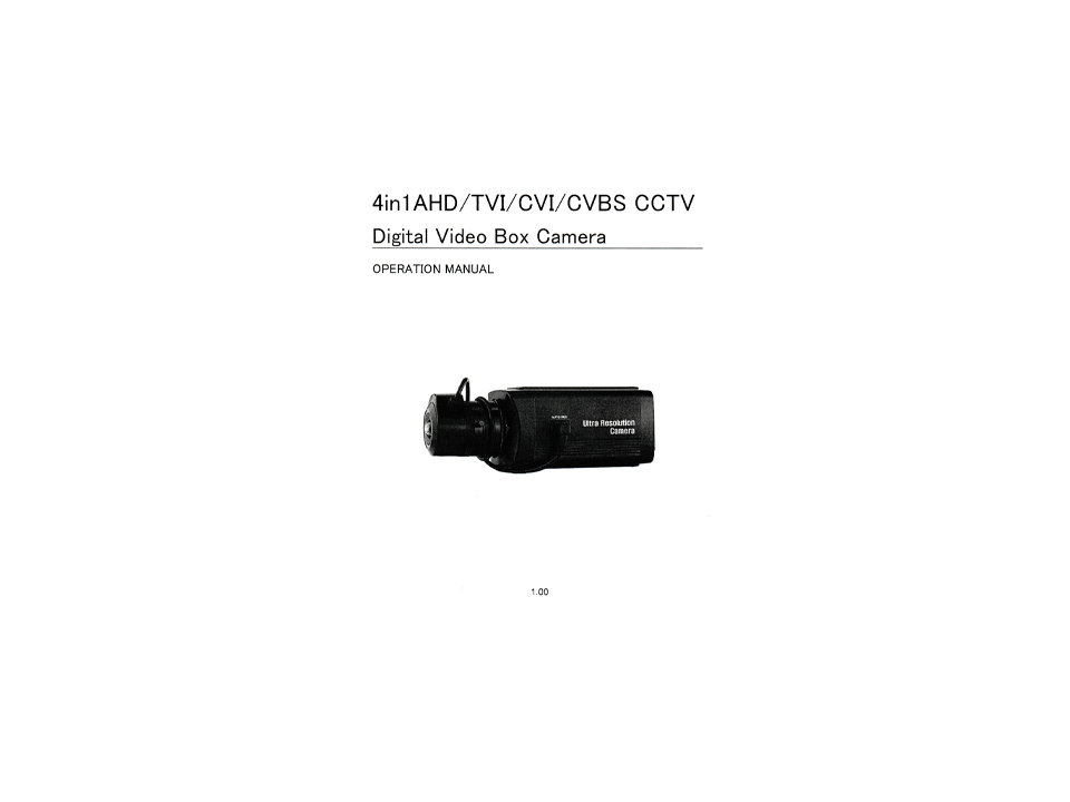 AXC-IS71BM同梱品 取扱説明書兼保証書