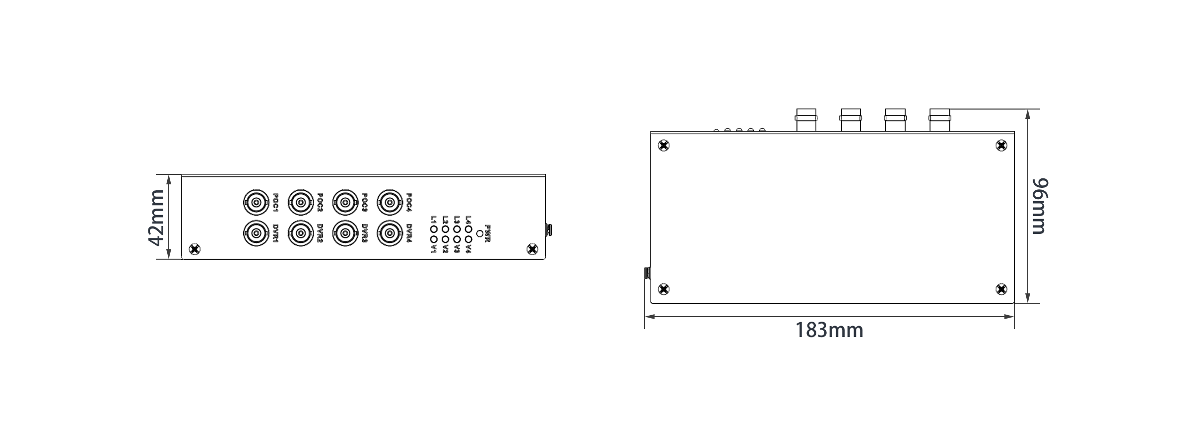 AXC-POC811-4 寸法図